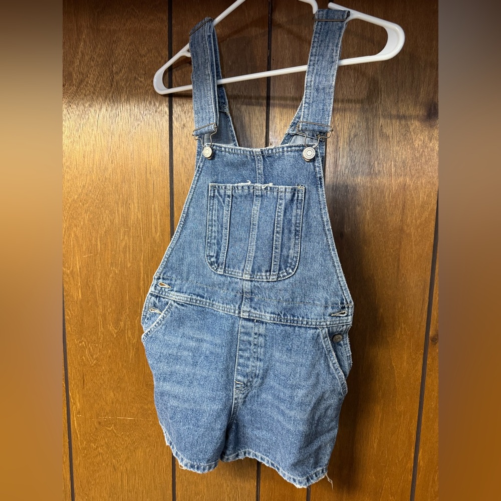 Stradivarius Denim Short Overalls